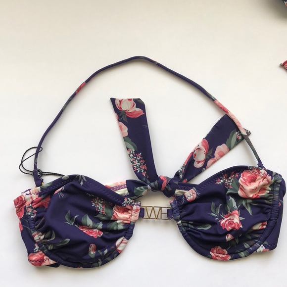 NWT Wildfox Floral underwire swim top - Picture 8 of 8